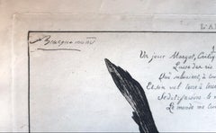 Margot La Critique - Etching, Aquatint and Drypoint by F. Braquemond - 1854
