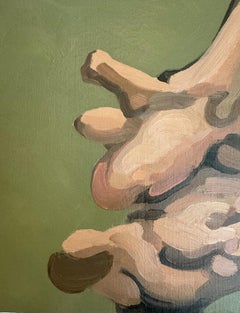Flesh: Small Oil Painting on Canvas, Contemporary, Unframed, 2010+