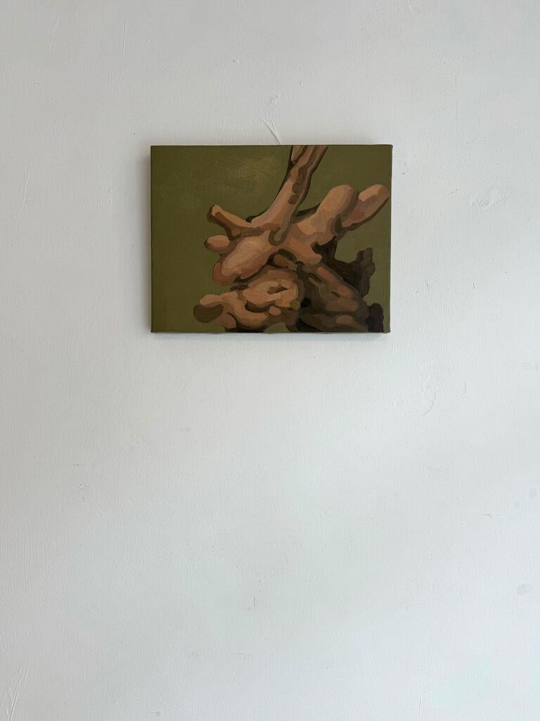 Flesh - Brown Abstract Painting by Felix Campean