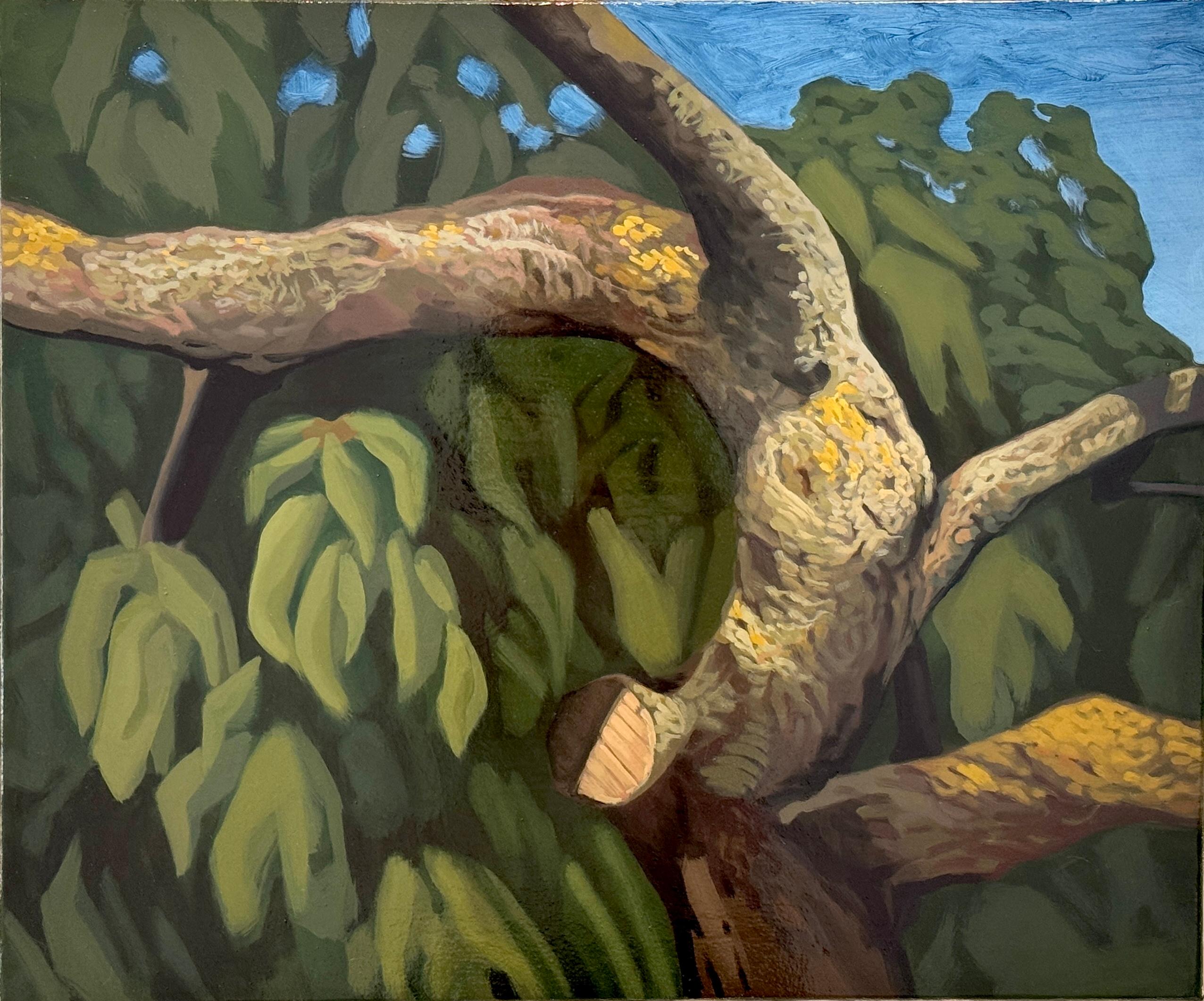 Felix Campean Figurative Painting – Das Fleisch der Bäume II