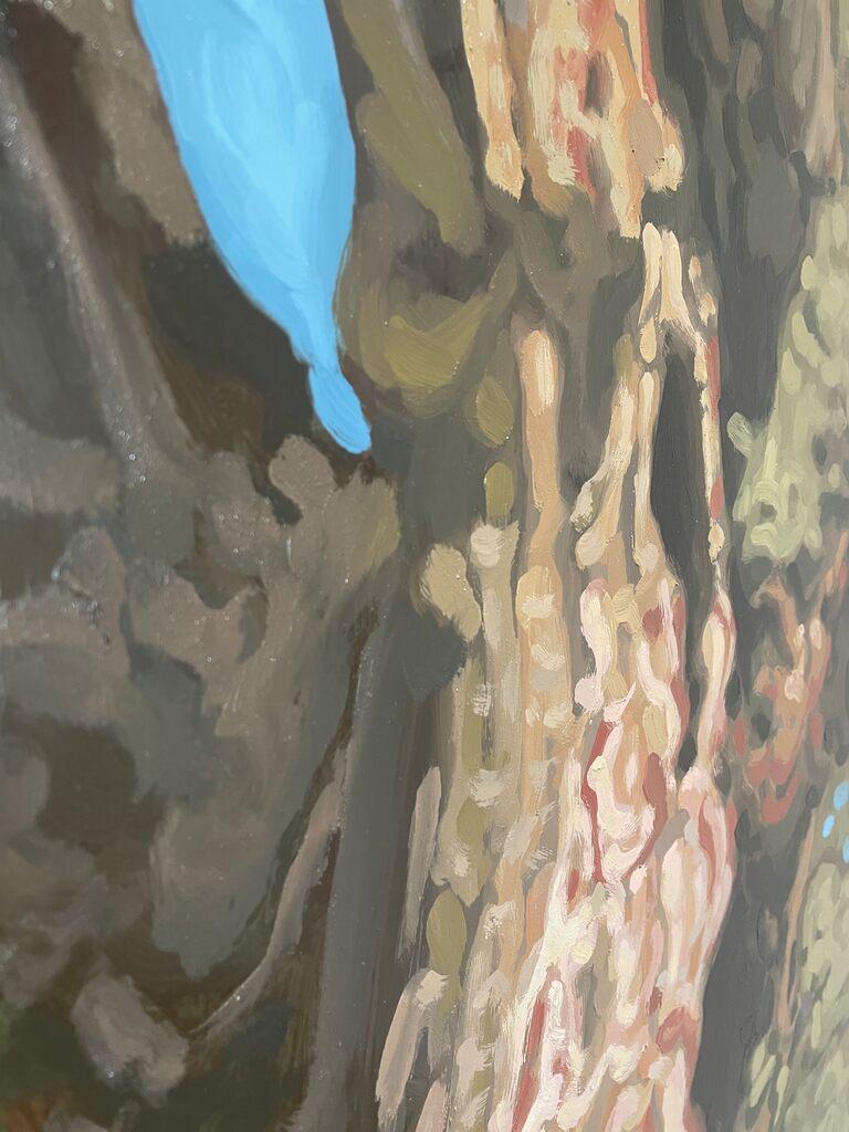 La chair des arbres III - Contemporain Painting par Felix Campean