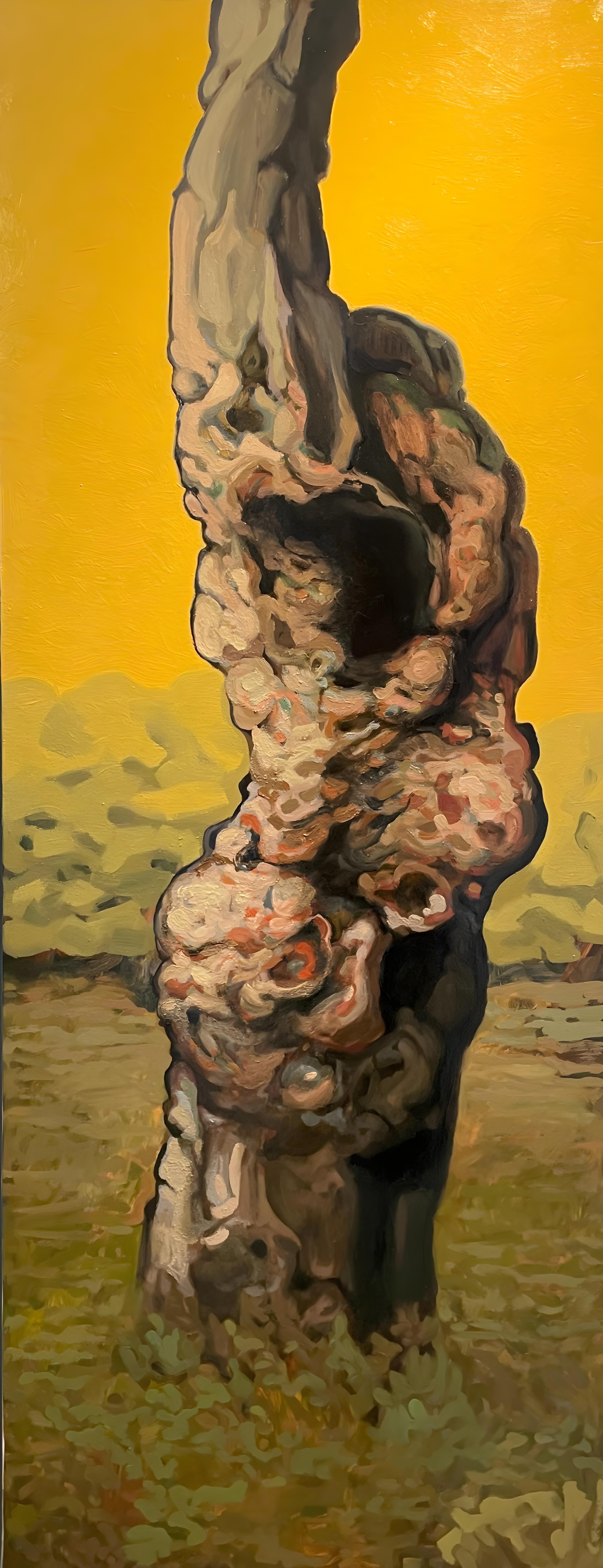 Felix Campean Figurative Painting - Flesh of the Trees V: Contemporary Oil on Canvas, 2010s, Unframed