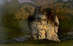 Flesh of the Trees VII: Contemporary Oil on Canvas, Unframed, 2010+