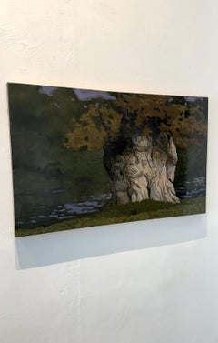 Flesh of the Trees VII: Contemporary Oil on Canvas, Unframed, 2010+