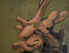 Flesh: Small Oil Painting on Canvas, Contemporary, Unframed, 2010+