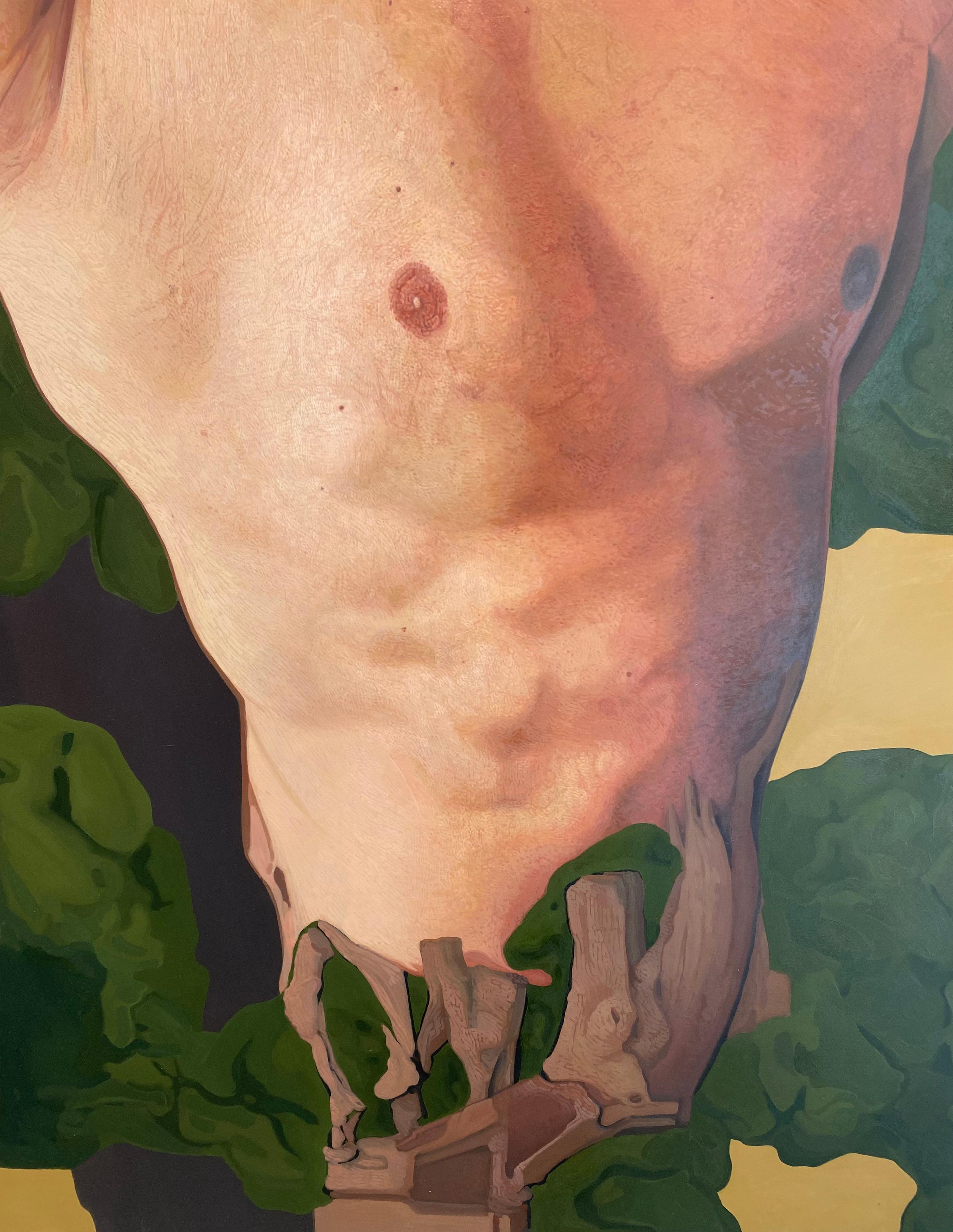Sebastian - Contemporary Painting by Felix Campean