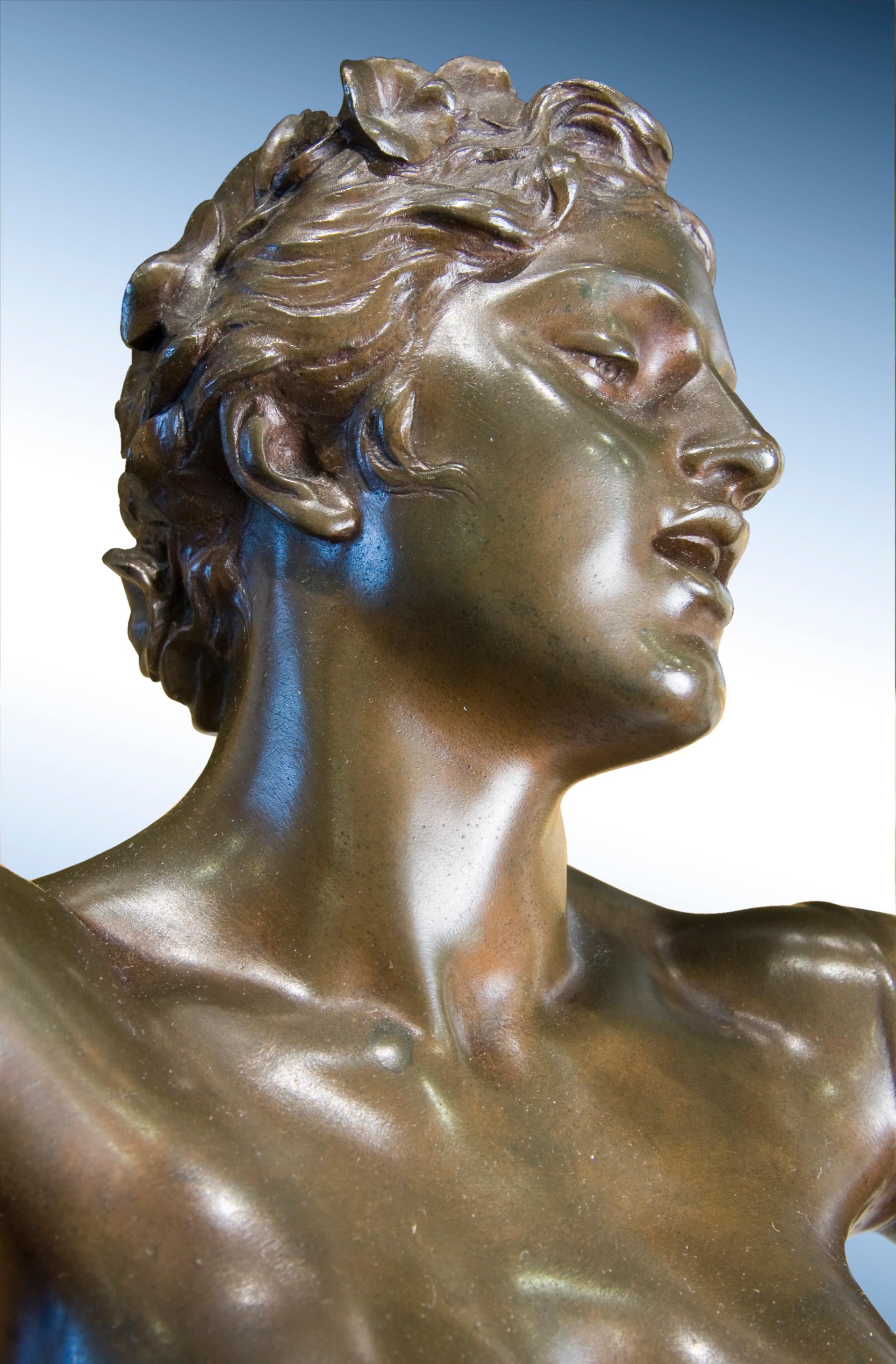 Félix-Maurice Charpentier was a well-known and successful sculptor active in Paris during the latter half of the nineteenth century. Working in marble, terra cotta, and bronze, Charpentier exhibited many works at the Salon as well as executed