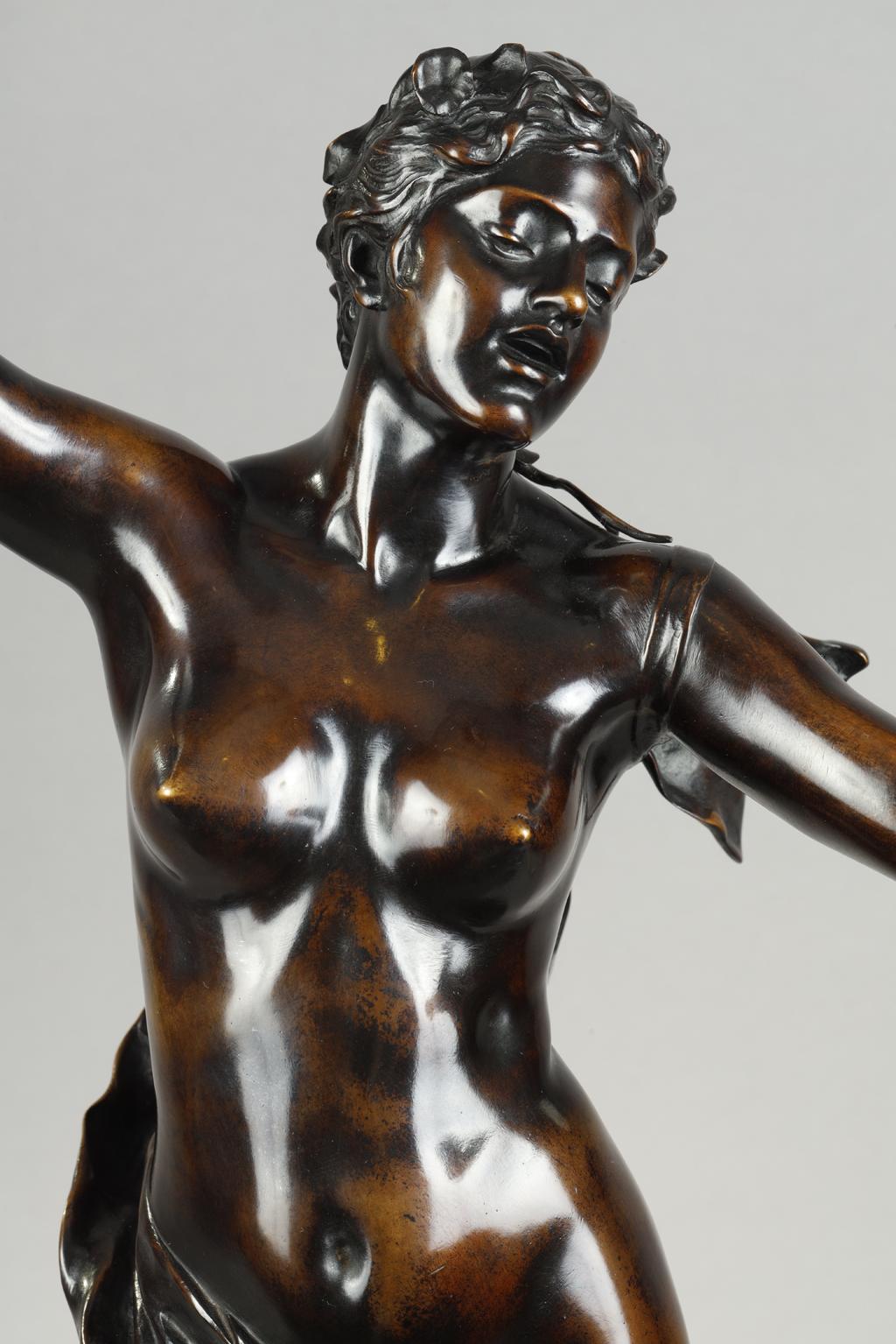 La canzone - Sculpture Scuola francese di Felix Charpentier