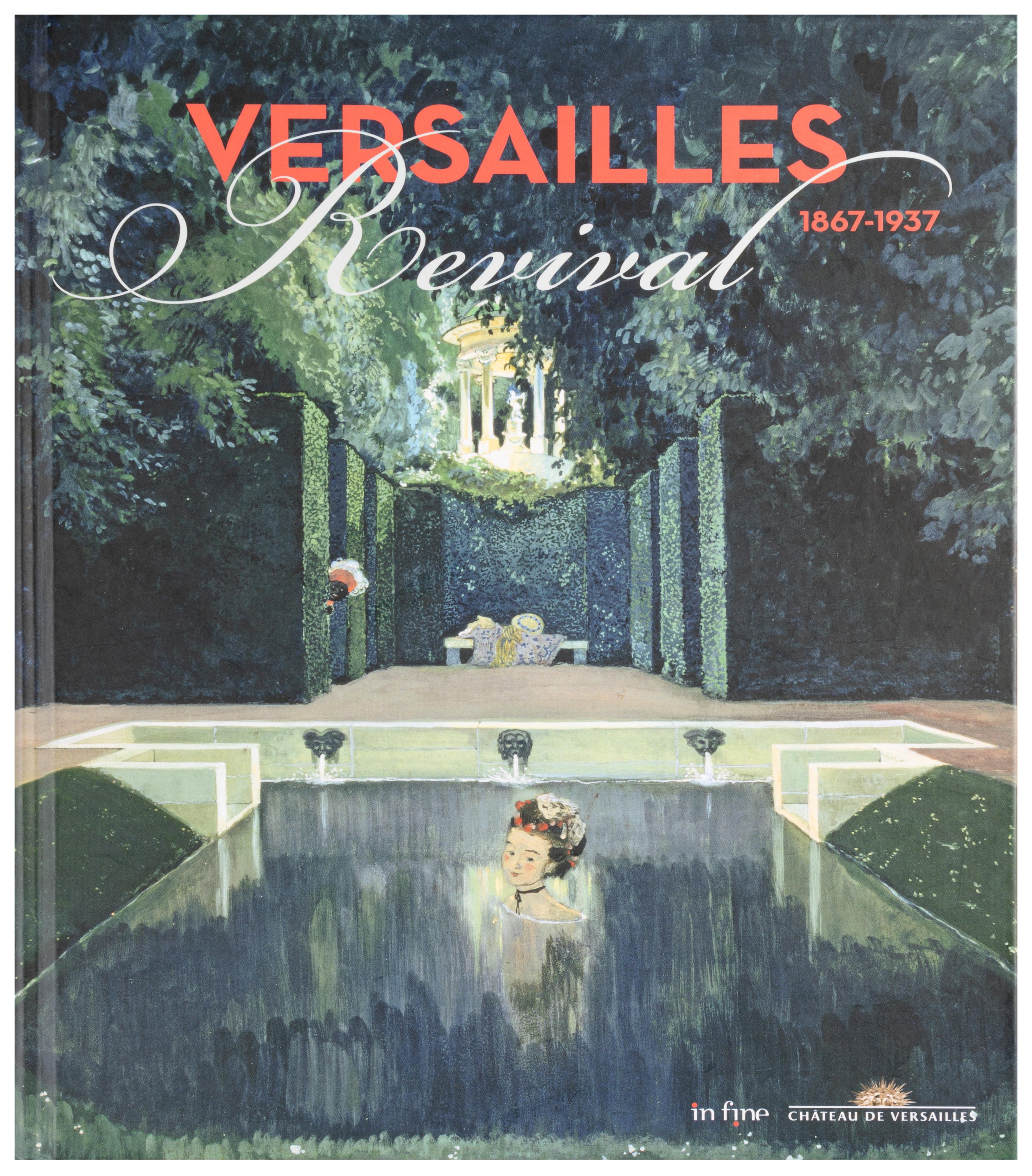 French Felix Courché - Feux D’artifice 'Fireworks' - Versailles - Oil on Canvas For Sale