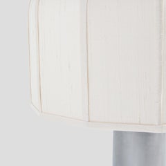 Felix Desk Lamp, Made in UK by Sister - Steel with Silk Shade