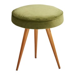 Felix Diller, Sgabello, Wood, Velluto, Germania, anni '50
