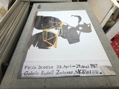 Lithographie offset Galerie Rudolf Zwirner de Felix Droese, 1982