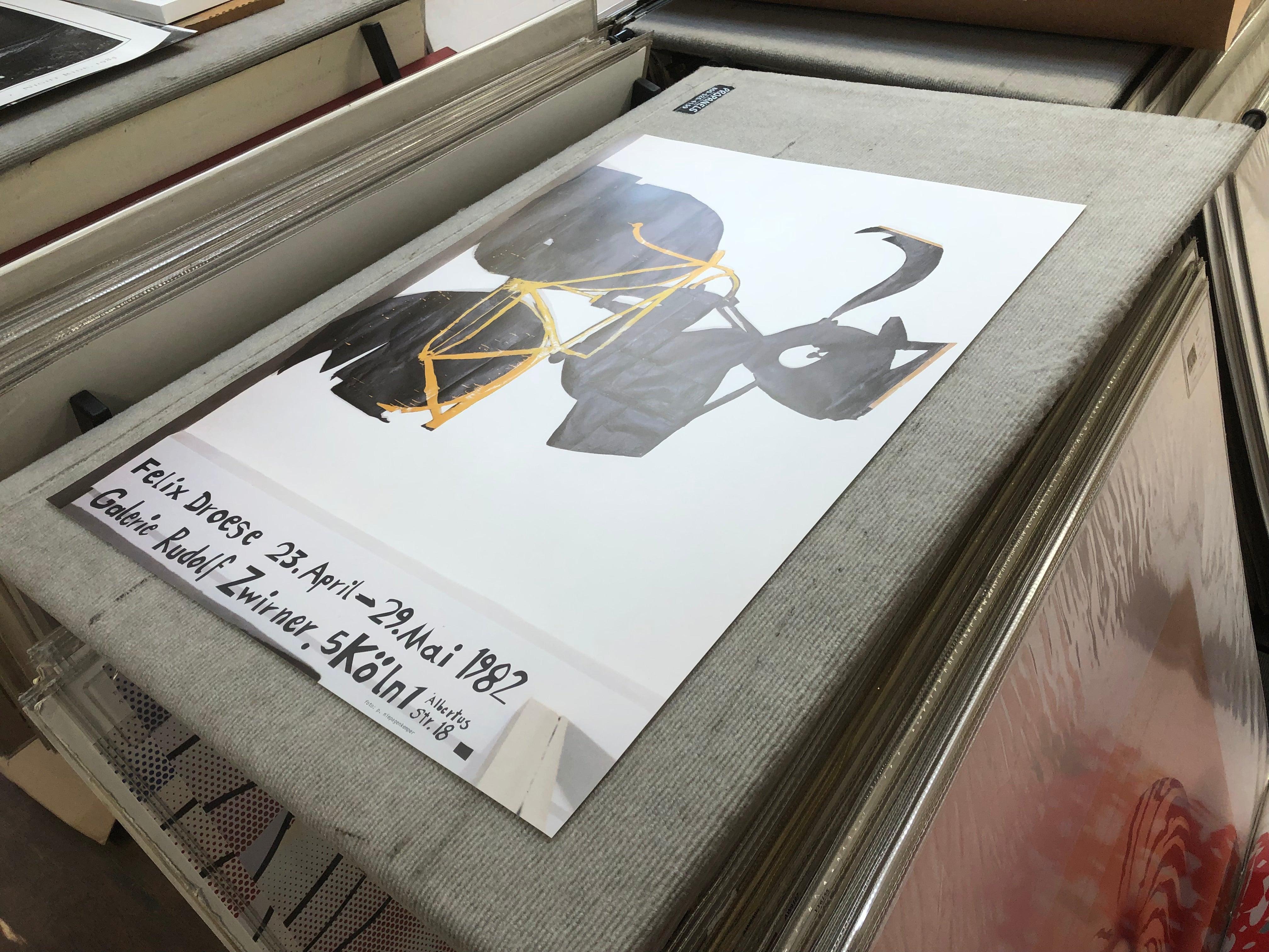 Felix Droese 'Galerie Rudolf Zwirner' 1982- Offset Lithograph For Sale 3