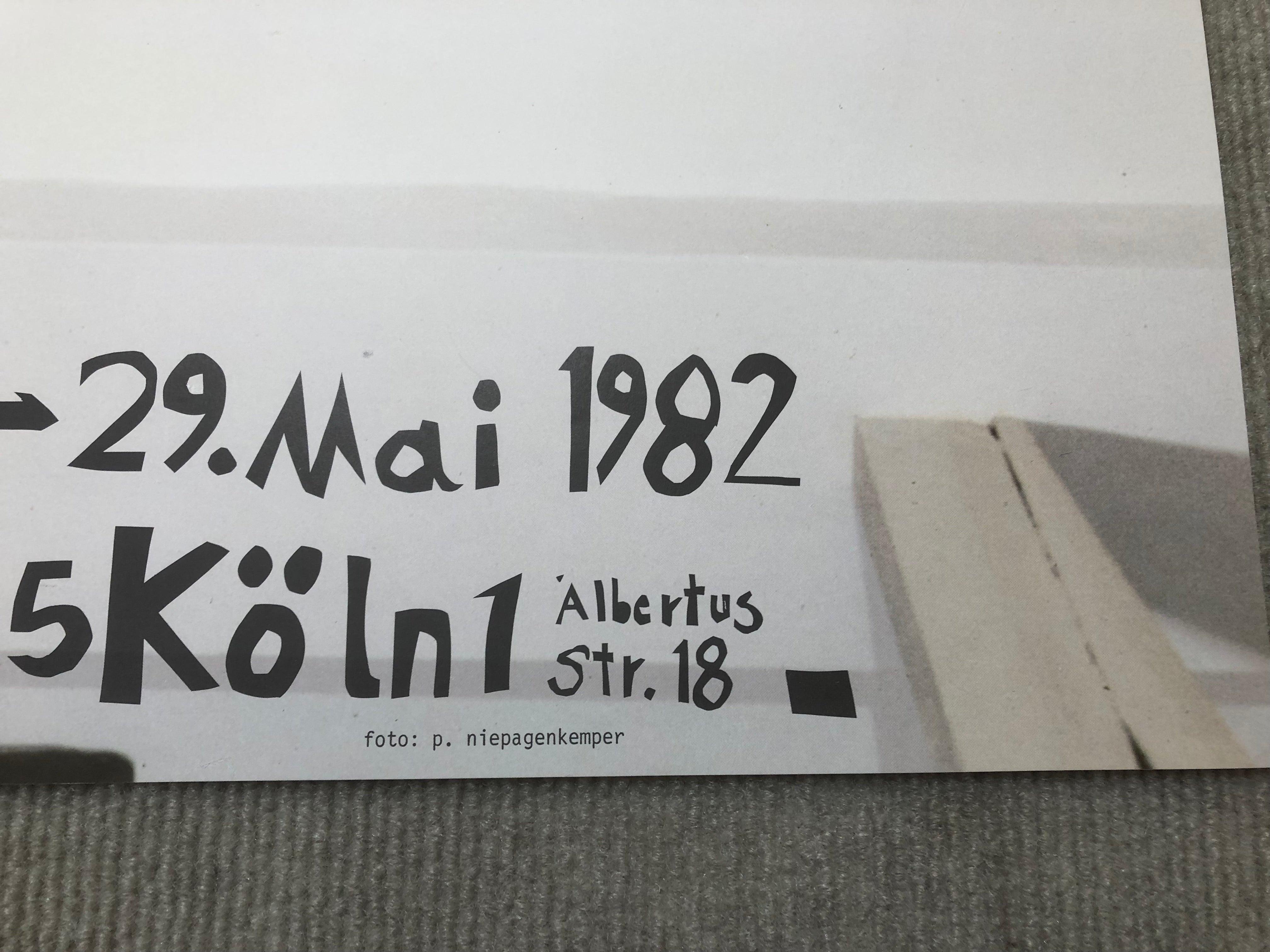 Felix Droese 'Galerie Rudolf Zwirner' 1982- Offset Lithograph For Sale 5