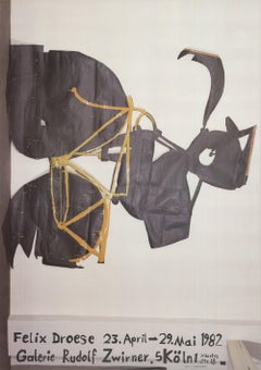 Vintage Felix Droese 'Galerie Rudolf Zwirner' 1982- Offset Lithograph