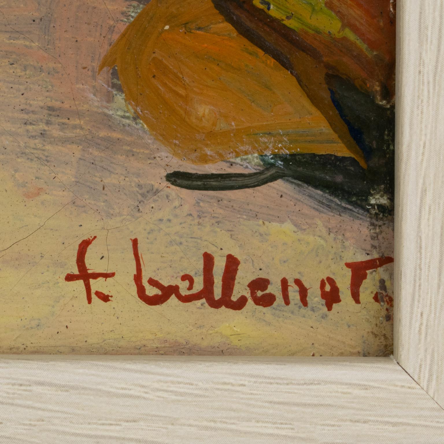Vecchie barche in Provenza Olio su tela di Felix Eugene Bellenot in vendita 7