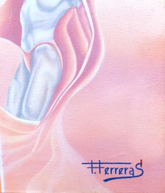 Companion oil on canvas painting surrealist european art