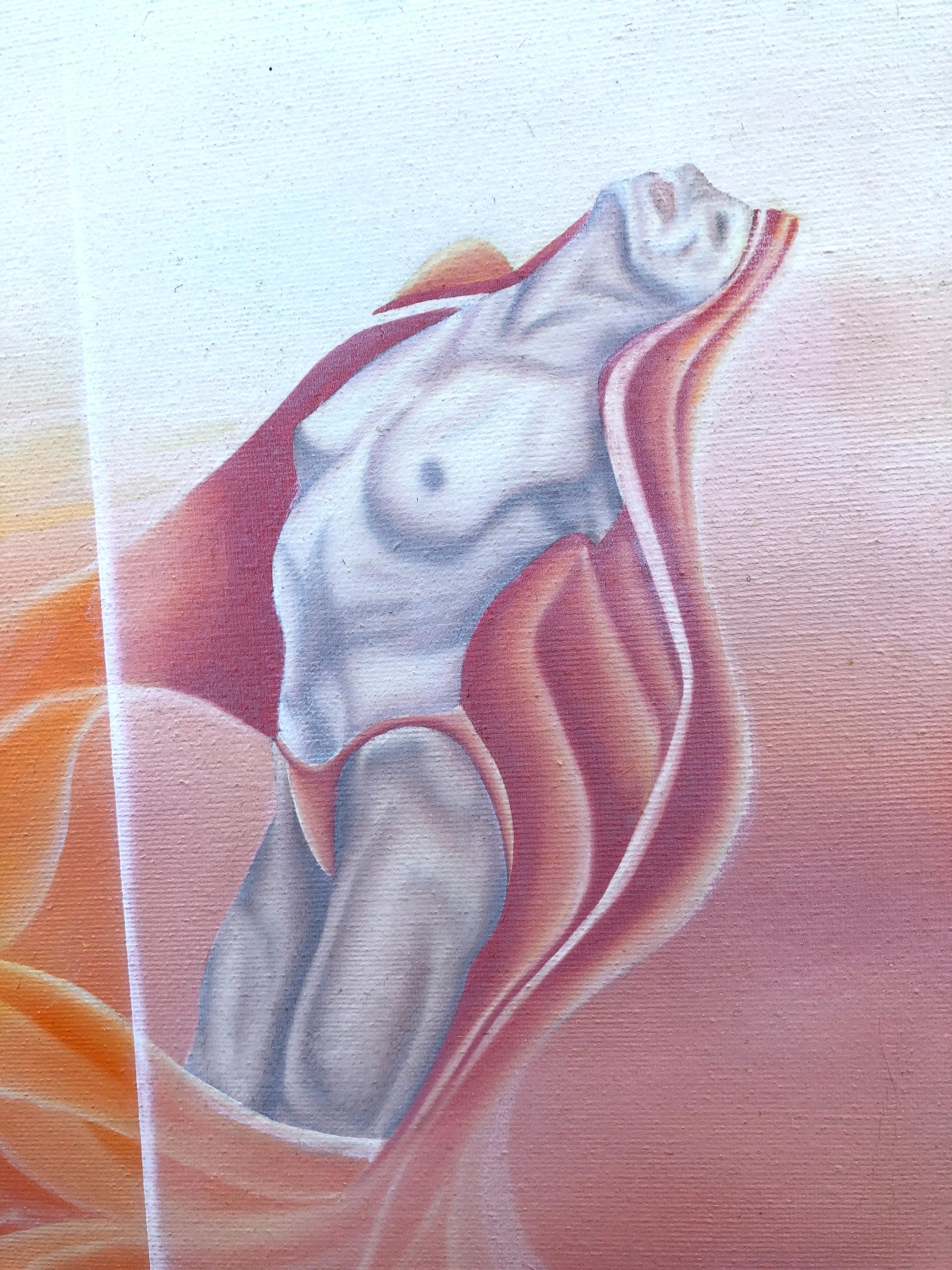 Compañero óleo sobre lienzo pintura surrealista arte europeo - Painting Surrealista de Felix Ferreras
