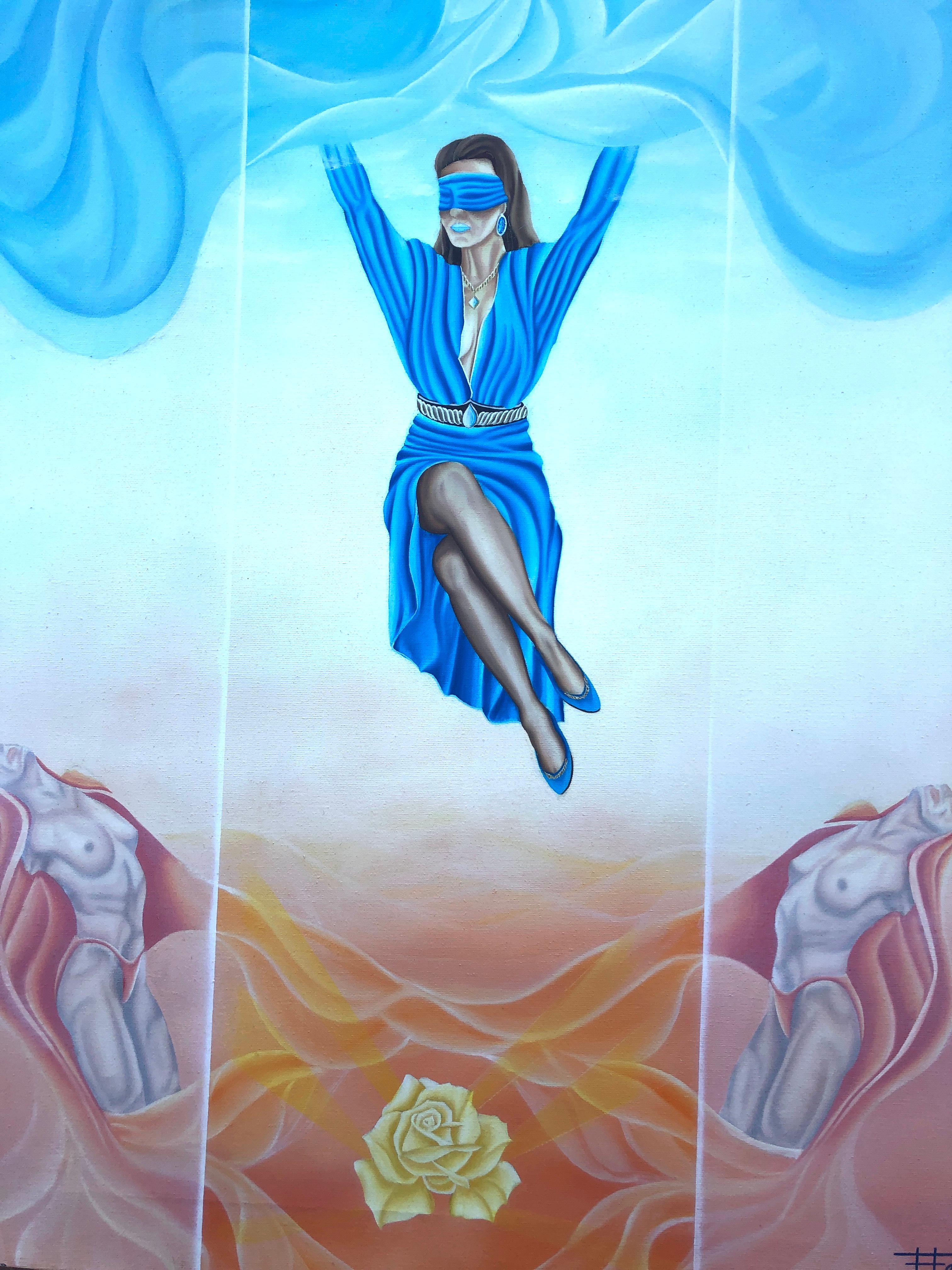 Compañero óleo sobre lienzo pintura surrealista arte europeo en venta 2