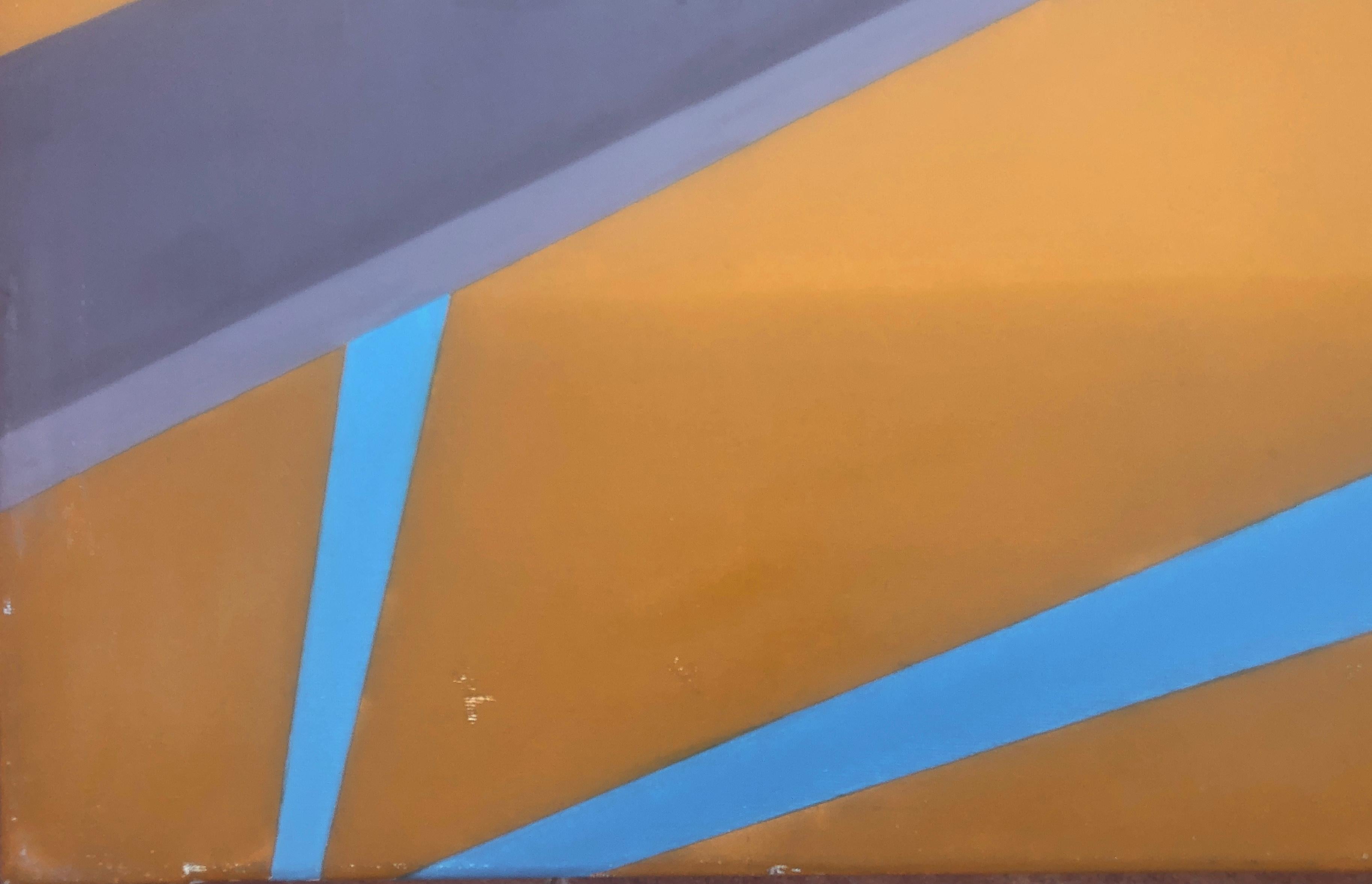 Paesaggio con finestra in D olio su tela pittura surrealista - Painting Surrealismo di Felix Ferreras