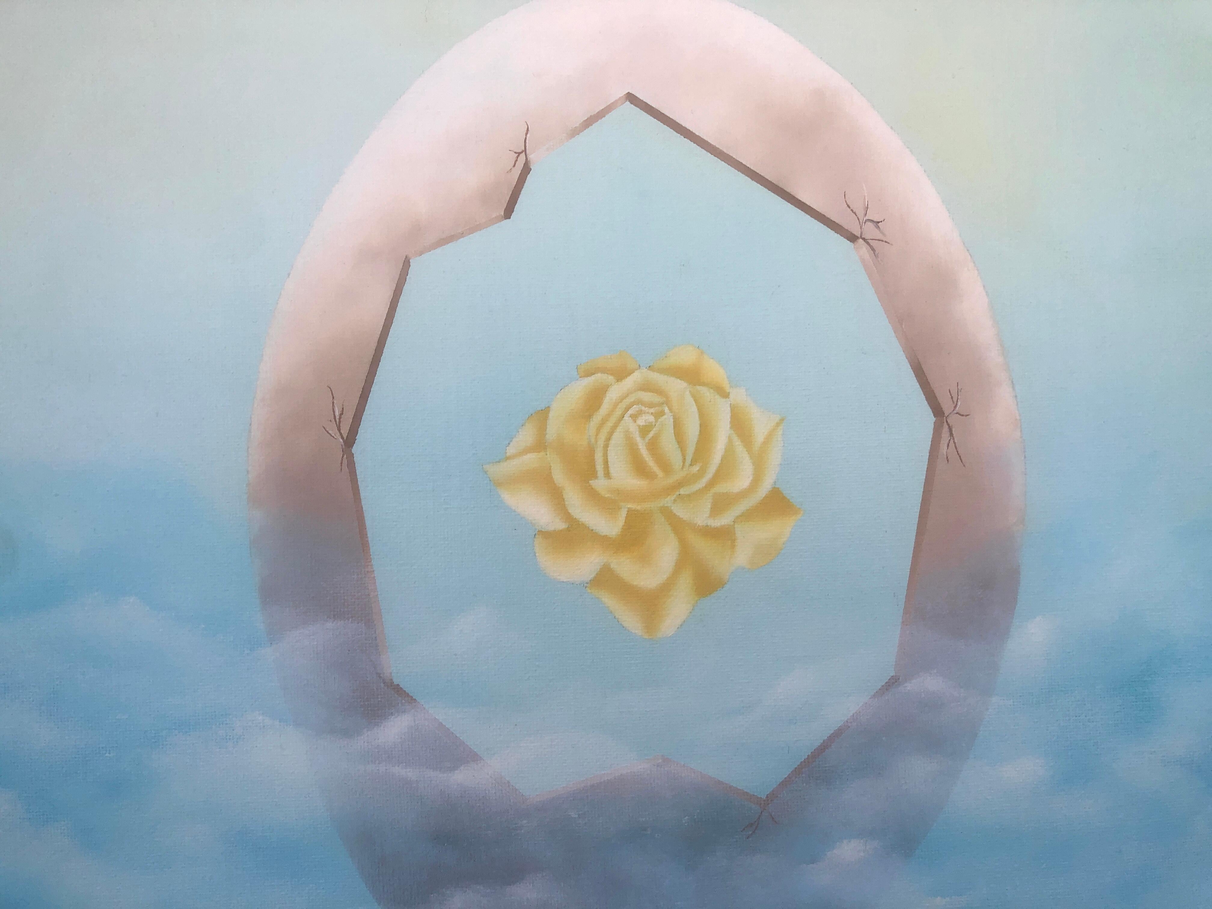 paradiso femminile olio su tela pittura surrealista - Painting Surrealismo di Felix Ferreras