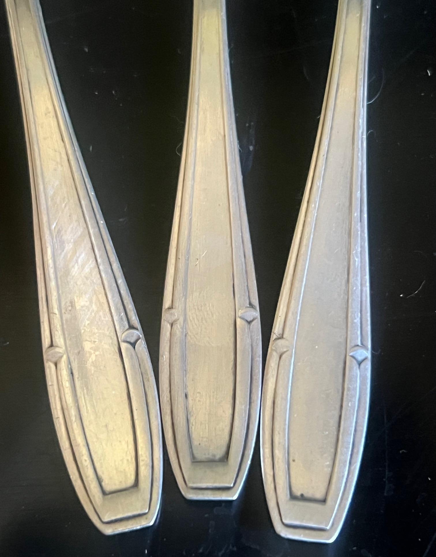 Art déco Felix Freres Art Deco Fish Serving Set, c. 1940's en vente