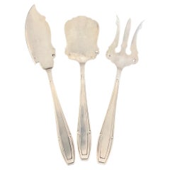 Felix Freres Art Deco Fish Serving Set, c. 1940's