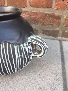 Felix Gete, Art-Déco-Keramikvase für die Compagnie des Artistes Bordelais Cab