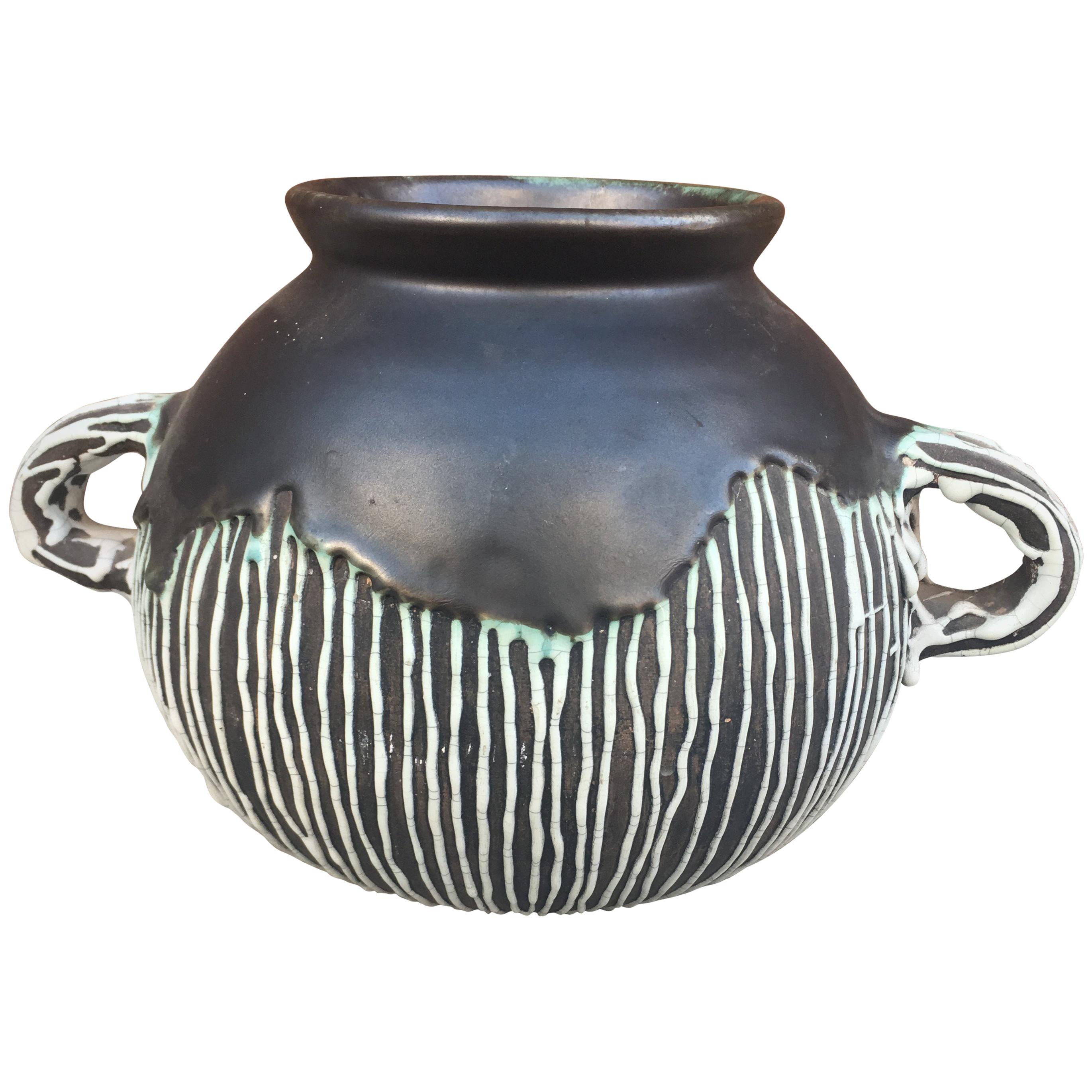 Felix Gete, Art Deco Ceramic Vase for Compagnie des Artistes Bordelais ‘Cab’