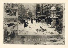 "L'Hiver a Paris" original etching