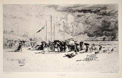 "Un Grain à Trouville" (Squall at Trouville) from L'Illustration Nouvelle