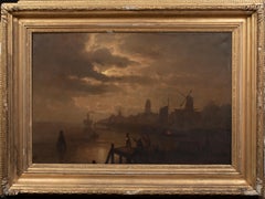 Dordrecht Moonlit Landscape, 19th Century 