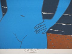 The Blue Twins - Original handsigned lithograph