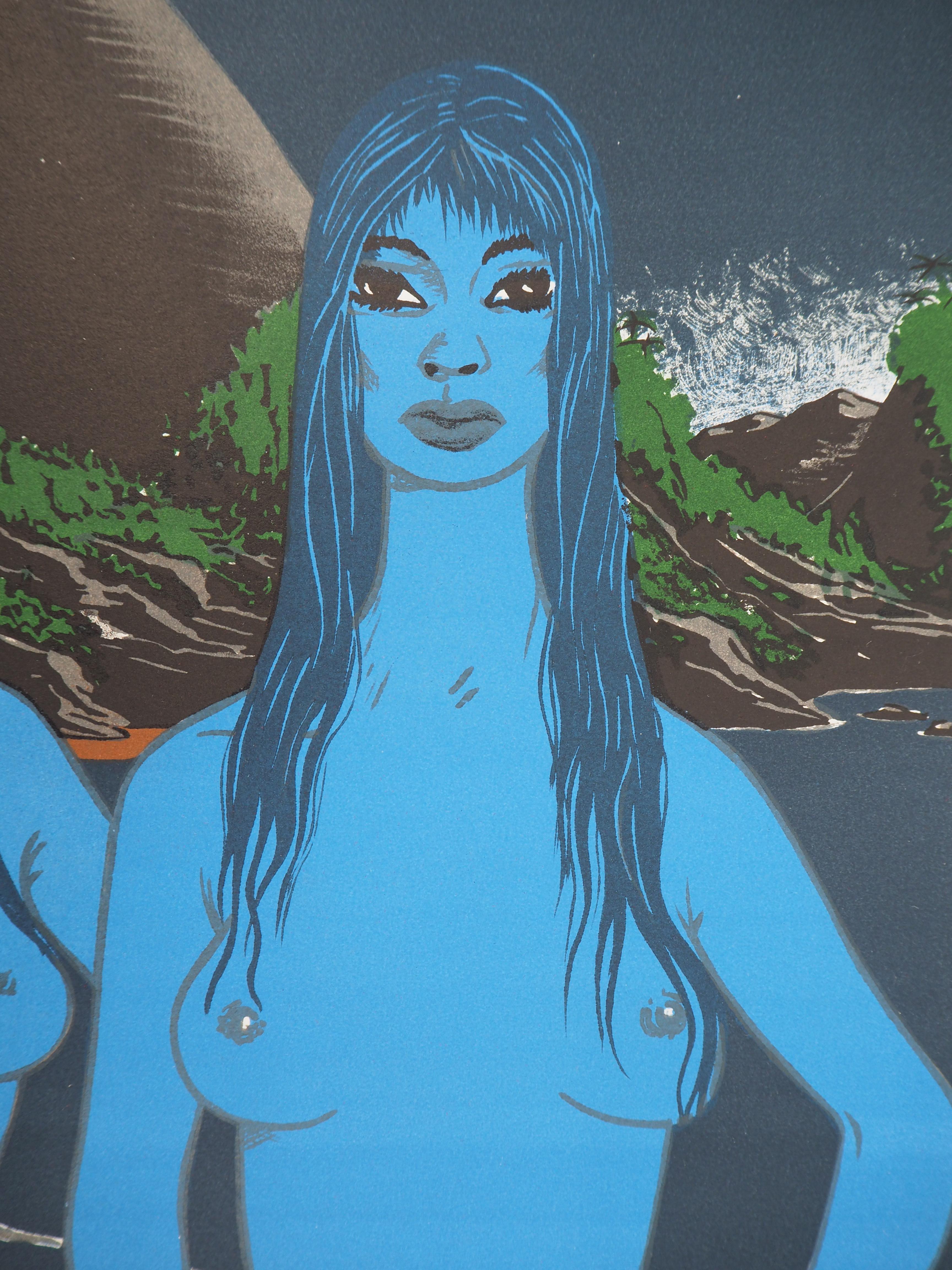 Felix LABISSE
The Blue Twins, 1966

Original lithograph
Handsigned in pencil
On Rives vellum 37 x 28 cm (c. 15 x 11 inch)

Excellent condition