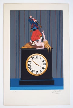 L'orologio / L'Horloge, da: L'album des Demeures d'Hypnos - Arte erotica surreale