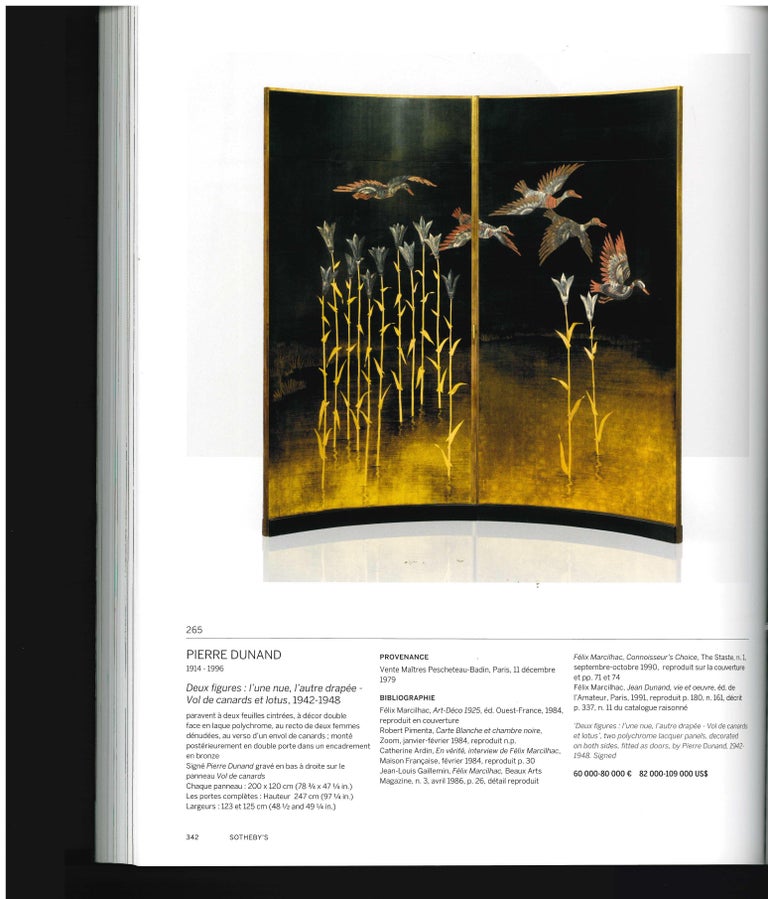Felix Marcilhac Collection Privee, Sotheby's Catalogue, 2014 For Sale 4