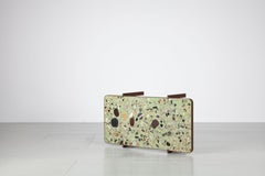 Felix Muhrhofer Contemporary Terrazzo Table with Corroded Steel Construction