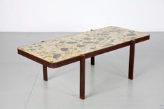 Felix Muhrhofer Contemporary Terrazzo Table with Corroded Steel Construction