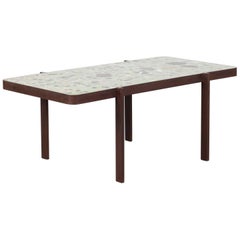 Felix Muhrhofer Contemporary Terrazzo Table with Corroded Steel Construction