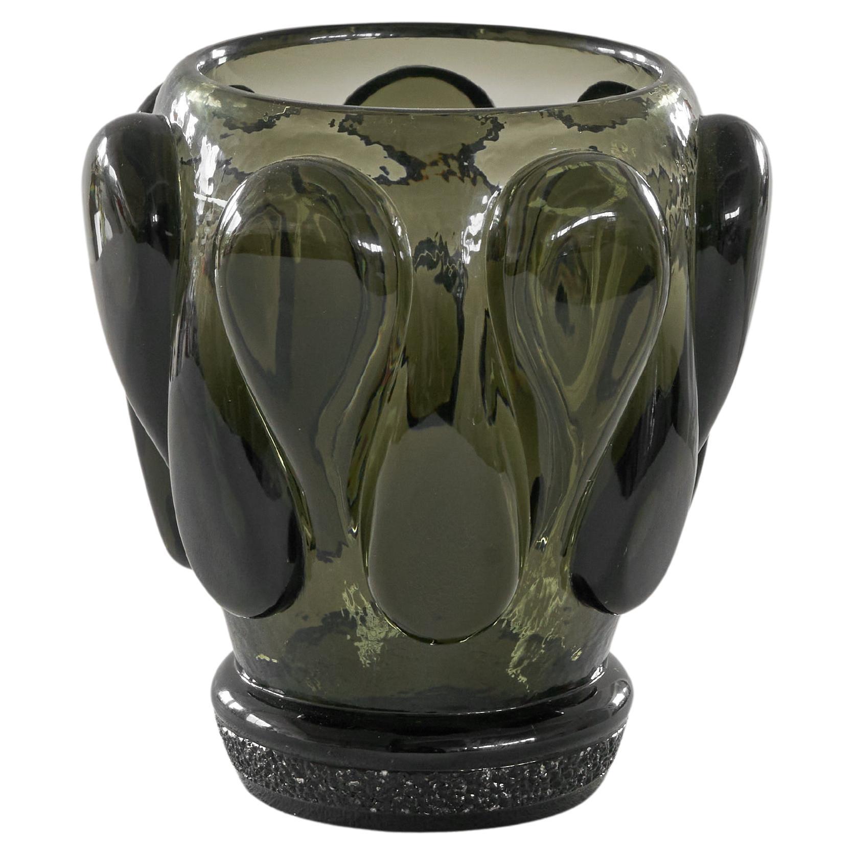 Felix Průša Vase en verre d'art Tchèque 1960s en vente