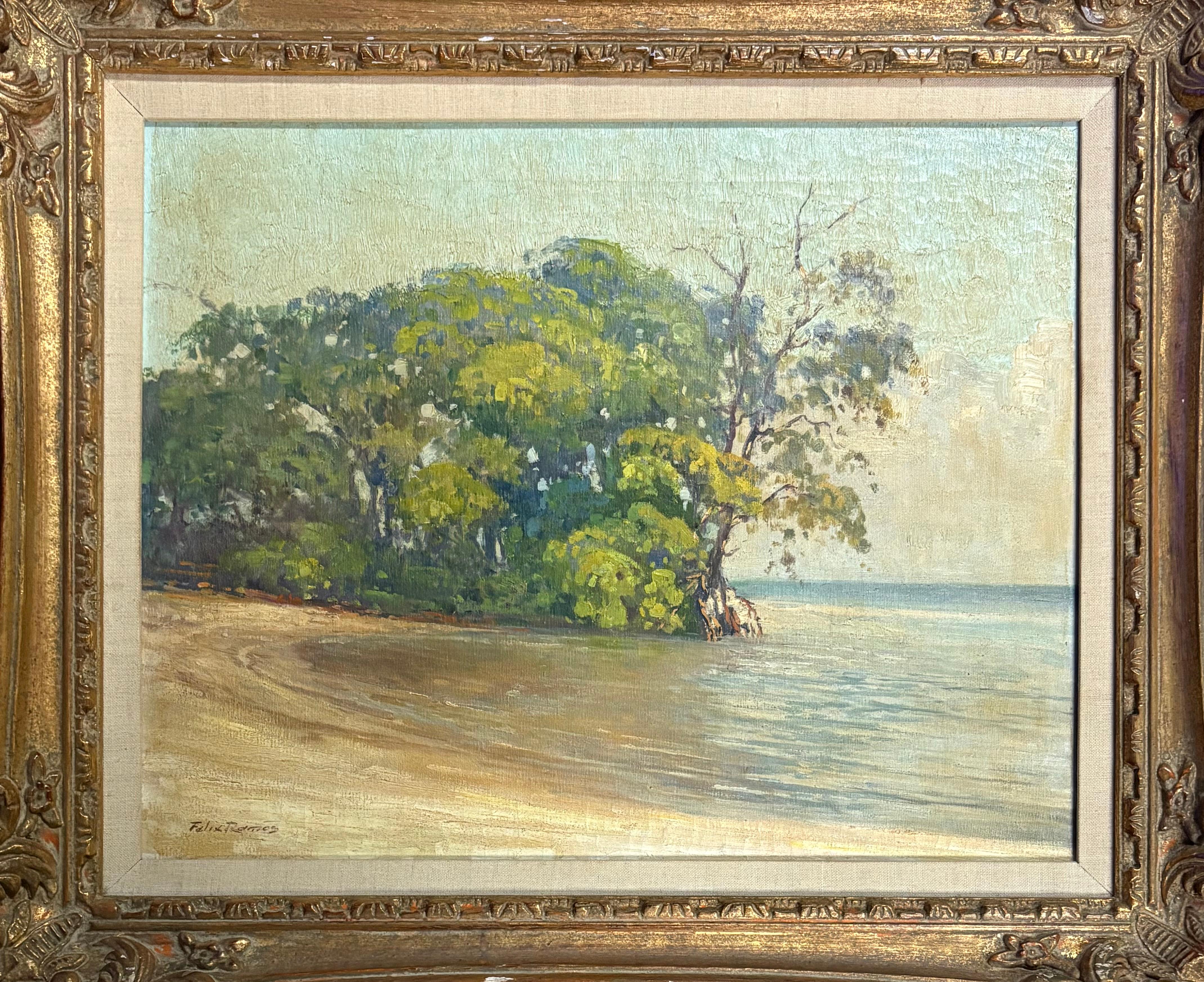 “Water scene” - Painting by Felix Ramos 