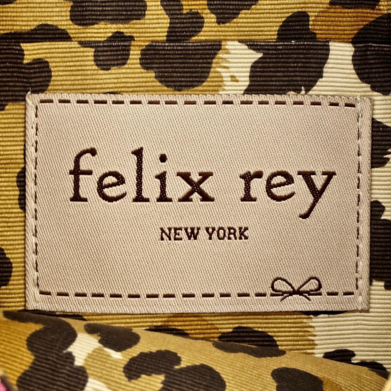 Felix Rey, New York, Gold Mesh, rosa-weiße Clutch mit Leopardenmuster und Futter  im Angebot 1