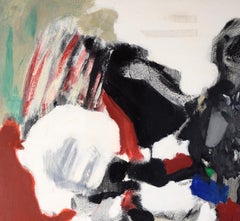 "Tattooed Lady" - Large Scale Mid Century Abstract Expressionist Composition