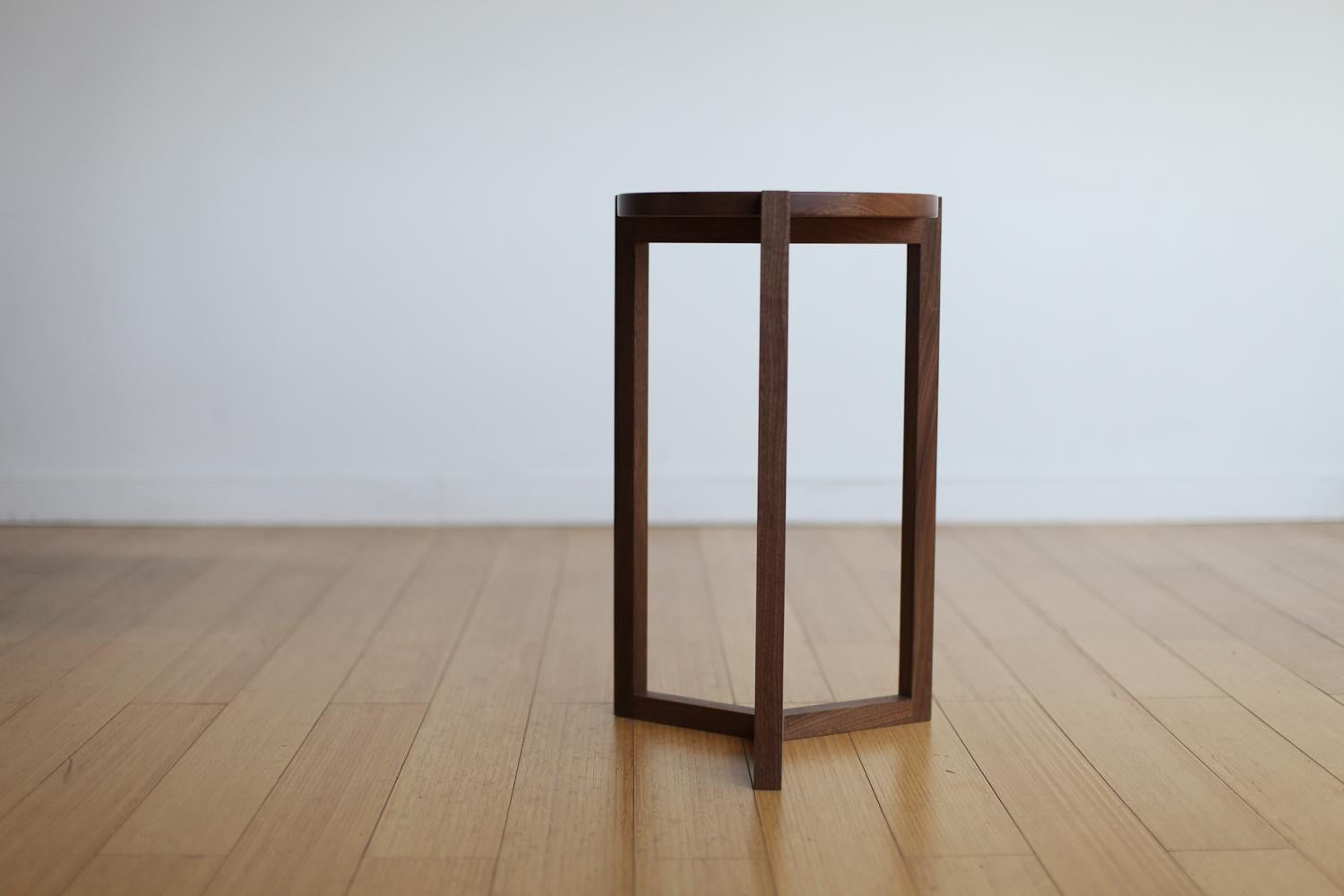 Mid-Century Modern Felix Side Table, Solid Wood For Sale