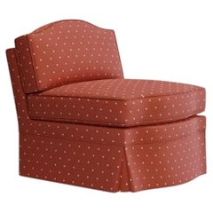 Felix Slipper Chair, Red Velvet