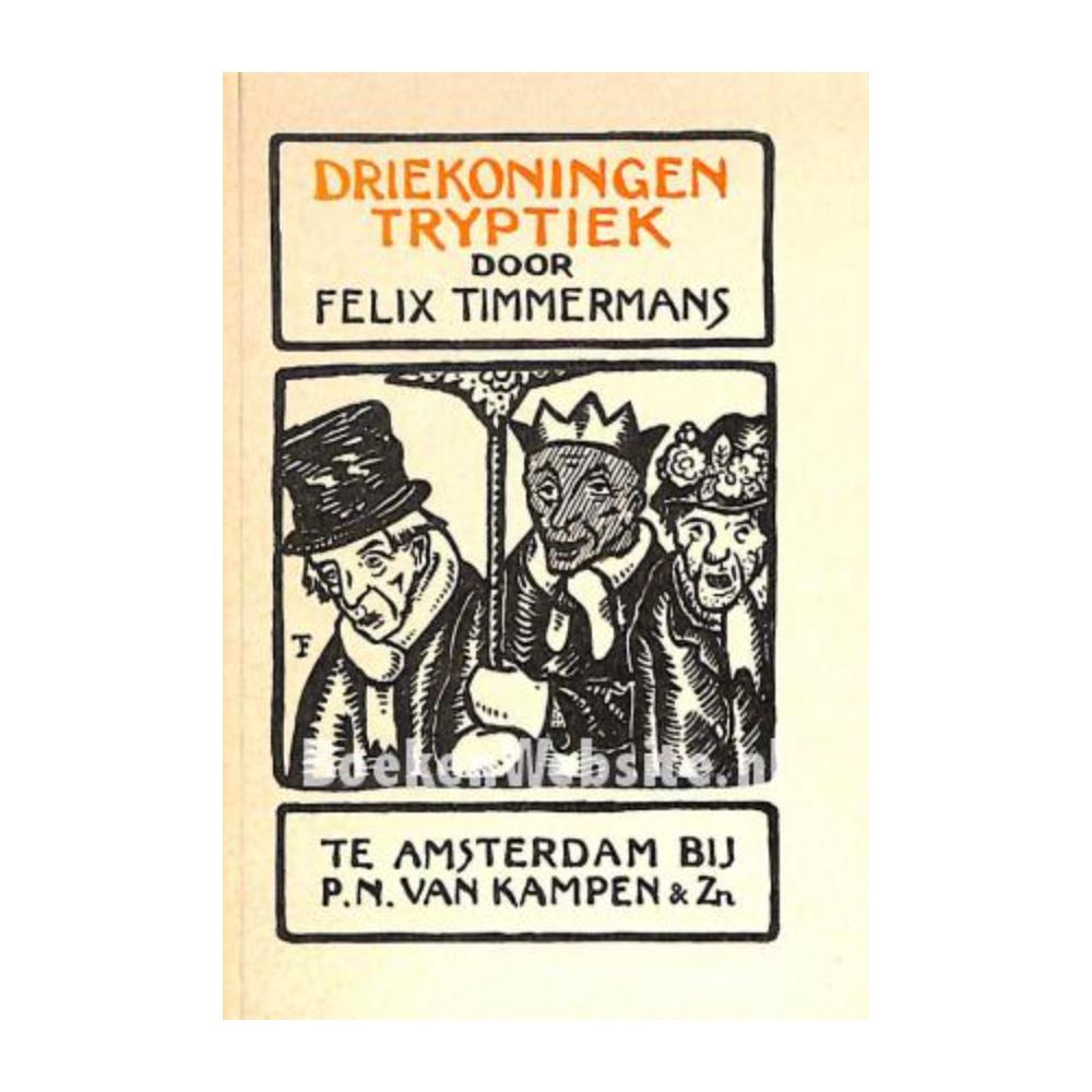 Felix Timmermans '3 Wise Men' Flemish Folk Art Sculptures in Carved Wood 1970 In Good Condition For Sale In Tilburg, NL