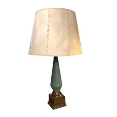 Félix Tissot Mexican Mid-Century Modern Table Lamp with Parchment Paper Shade