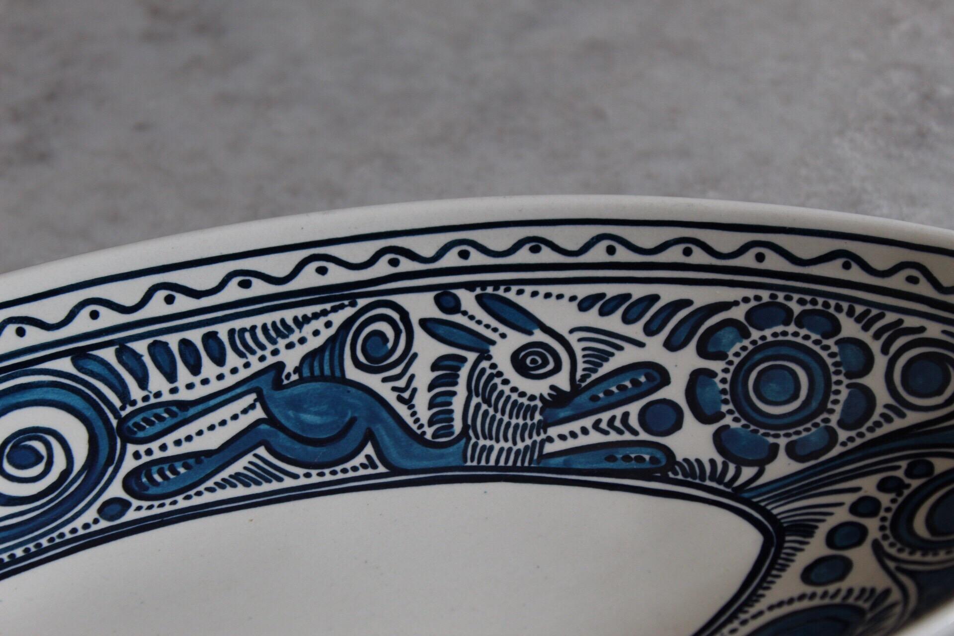 Mid-Century Modern Felix Tissot Pottery Platter