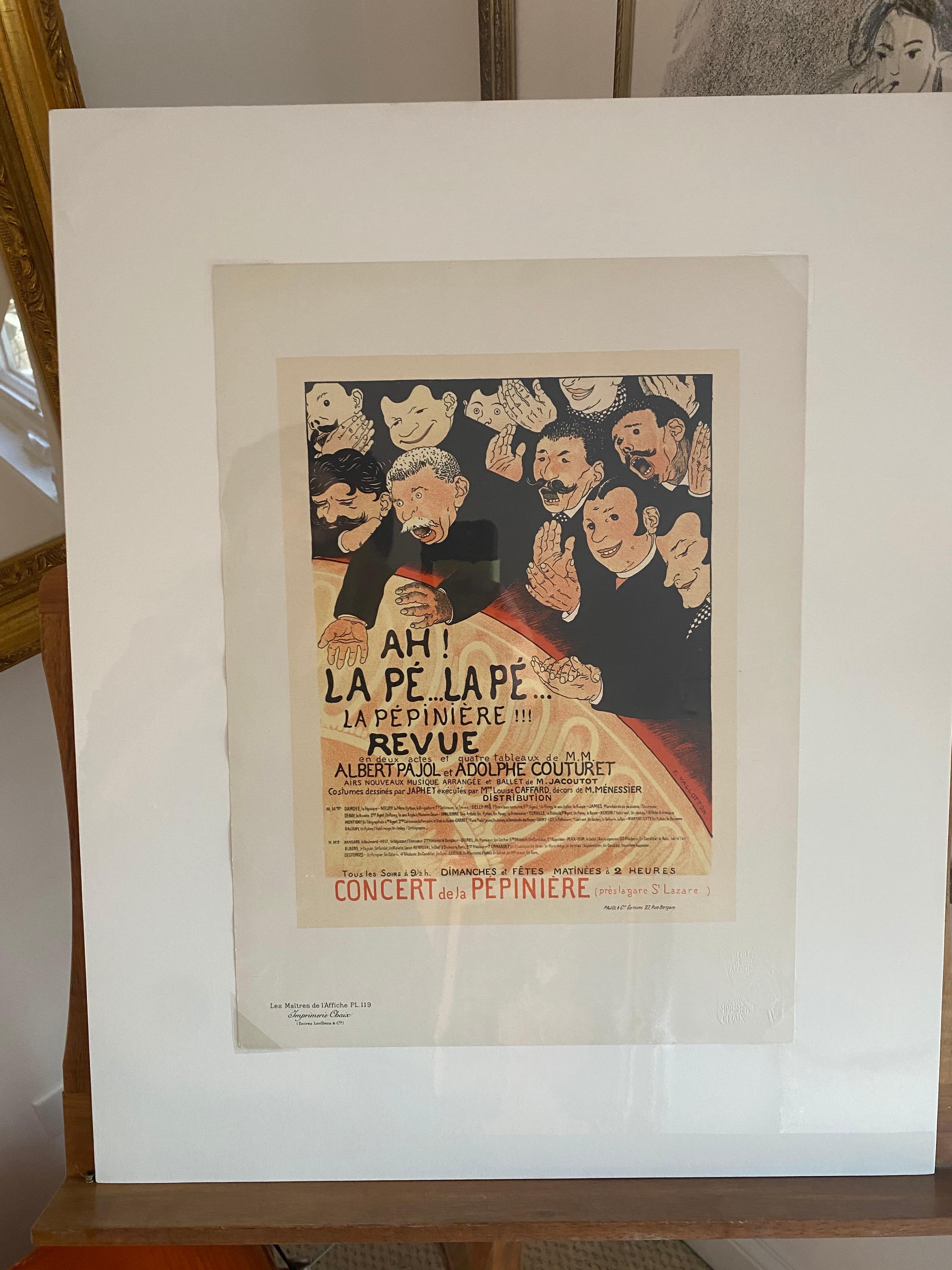 « Ah ! la Pe . la Pe . la Pepiniere » de Les Maitres de l'Affiche - Art nouveau Print par Félix Vallotton