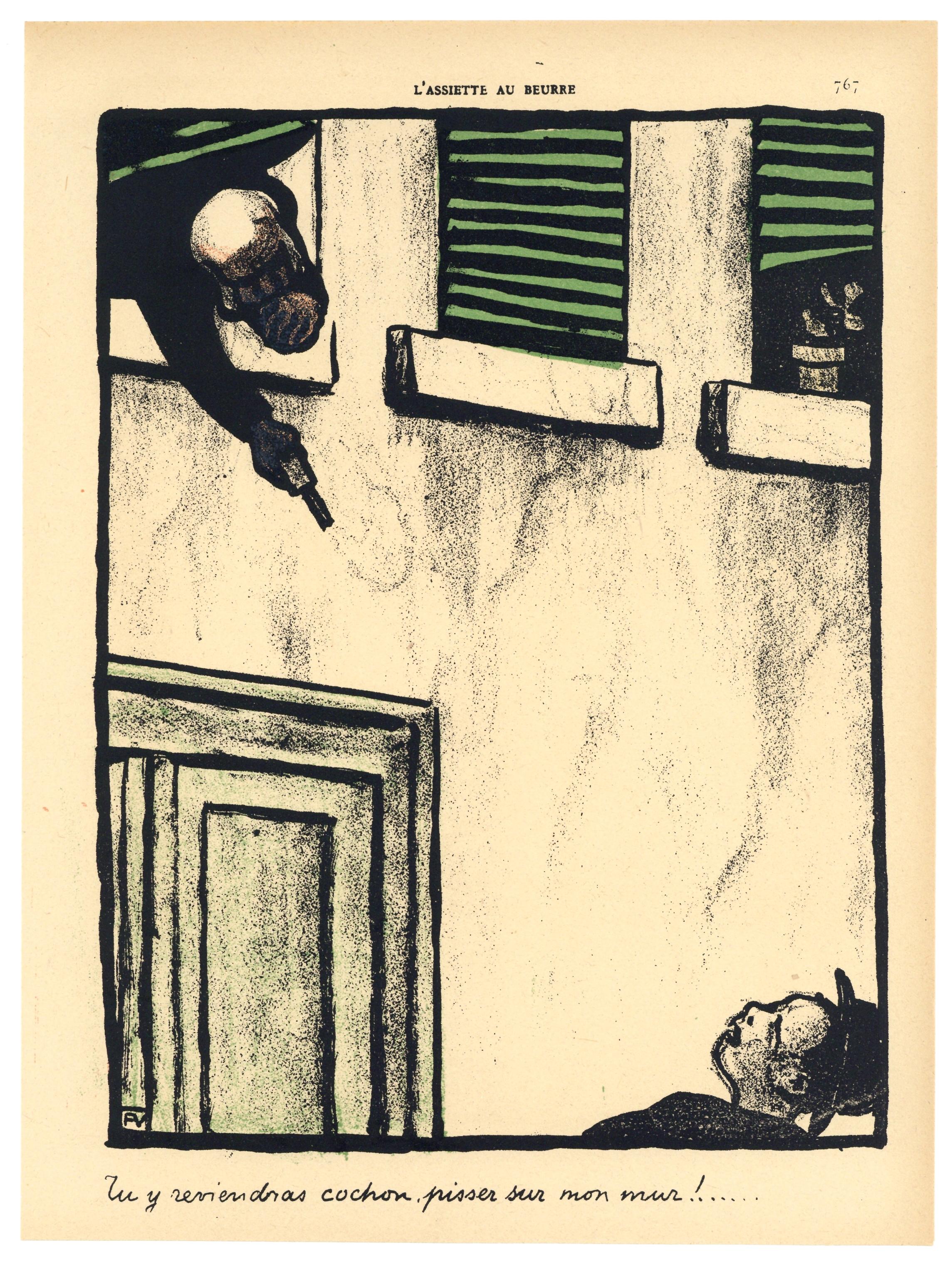 litografia originale - Print di Félix Vallotton